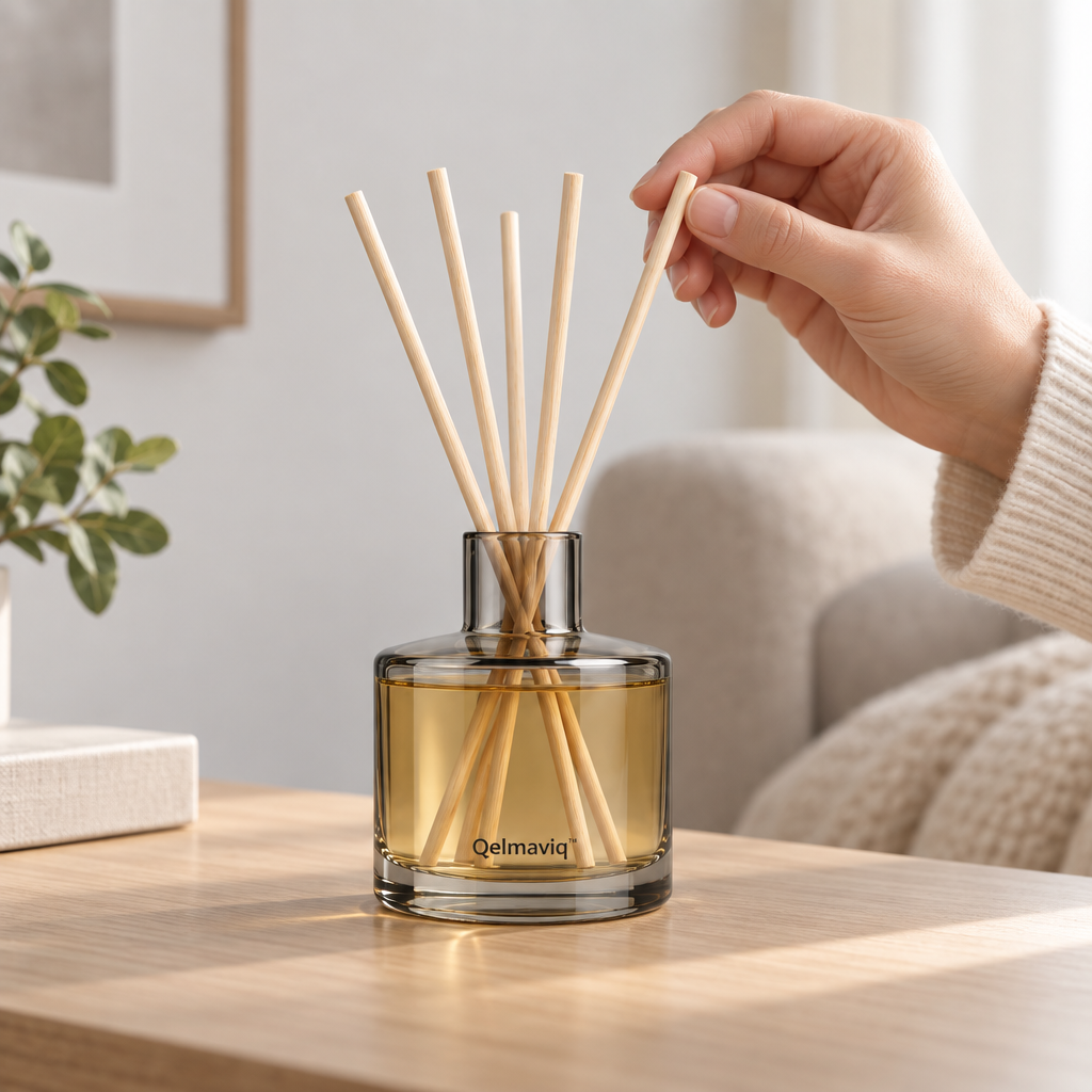 Qelmaviq™ Modern Glass Reed Diffuser Bottle main image 04