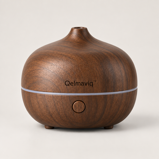 Qelmaviq™ Natural Wood Aroma Diffuser hero