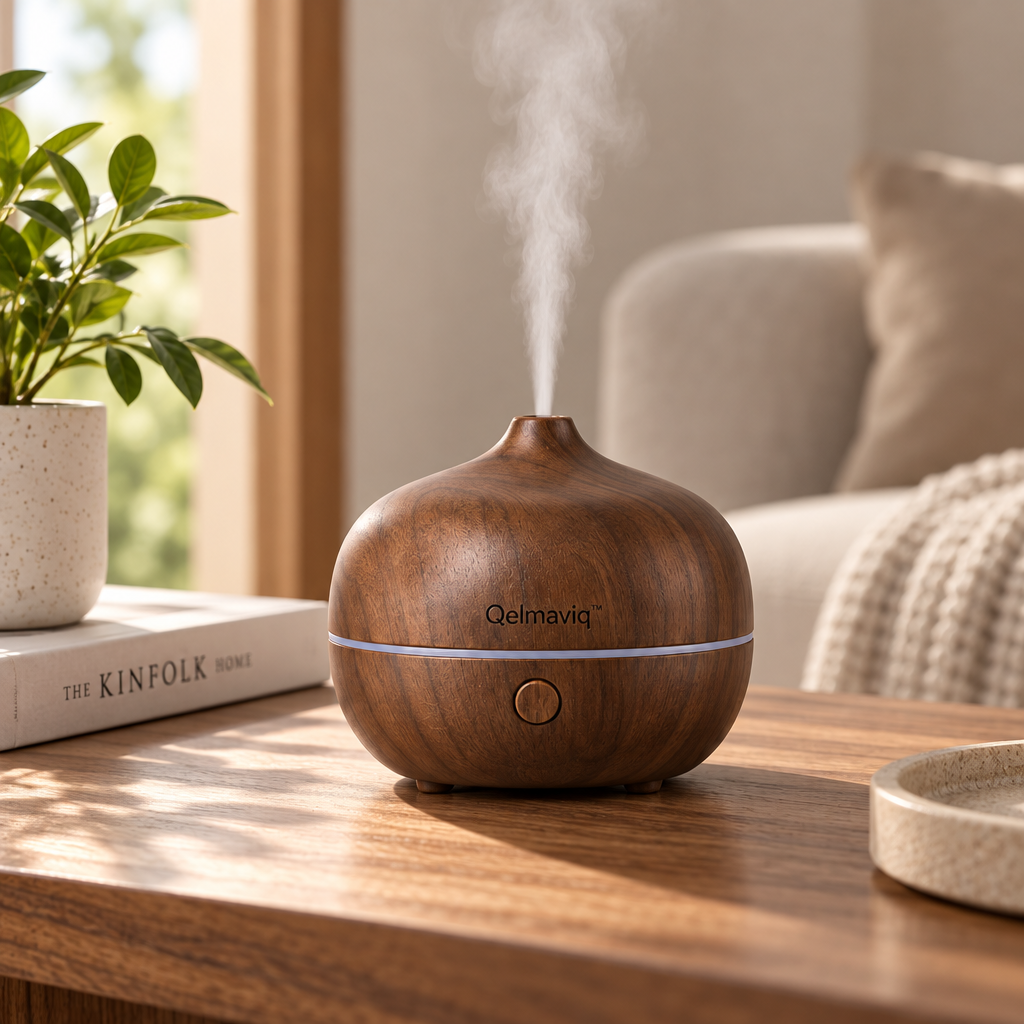 Qelmaviq™ Natural Wood Aroma Diffuser main image 02