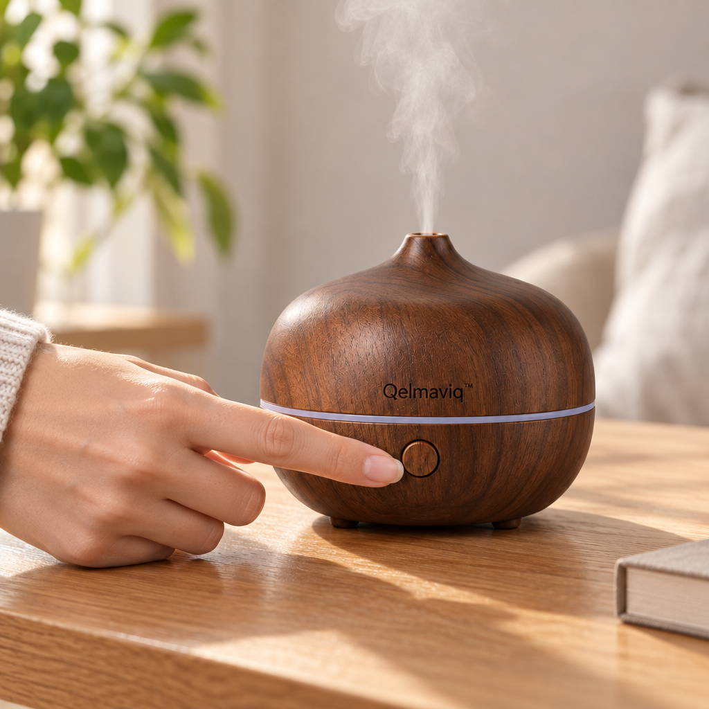 Qelmaviq™ Natural Wood Aroma Diffuser main image 04