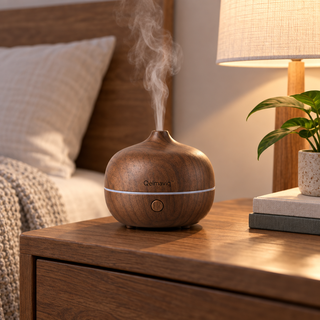 Qelmaviq™ Natural Wood Aroma Diffuser main image 05