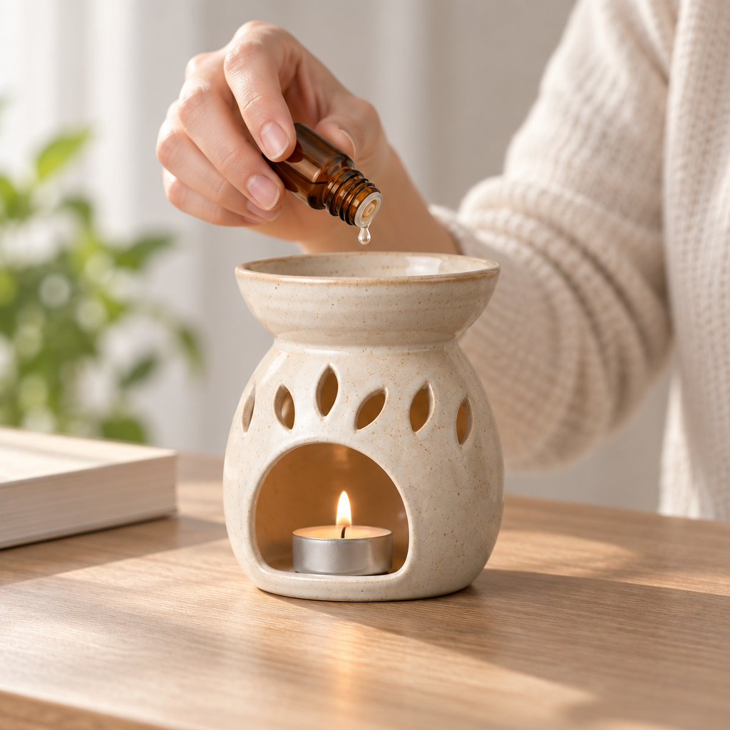 Qelmaviq™ Handcrafted Ceramic Aroma Burner main image 04