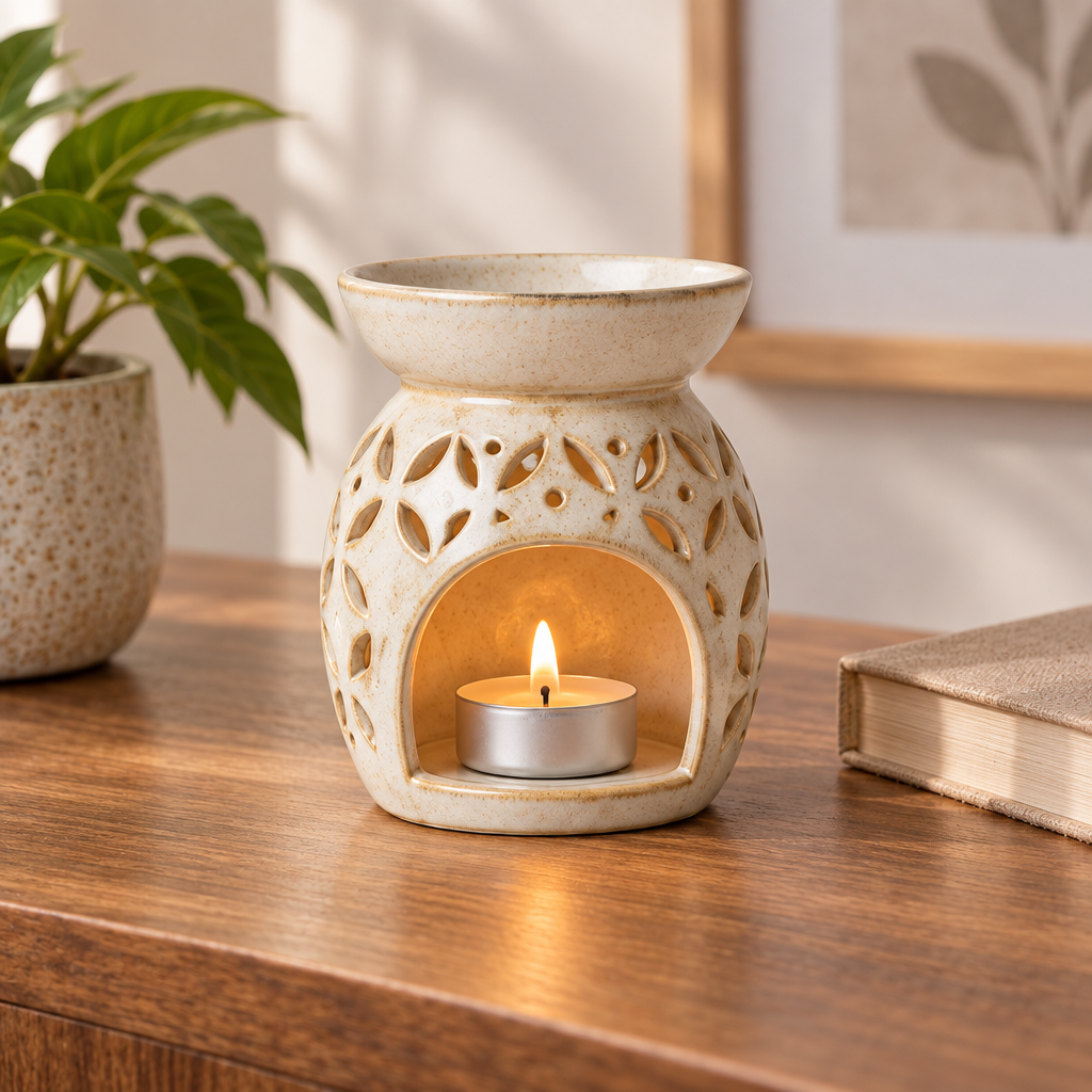 Qelmaviq™ Vintage Cutout Essential Oil Burner main image 05