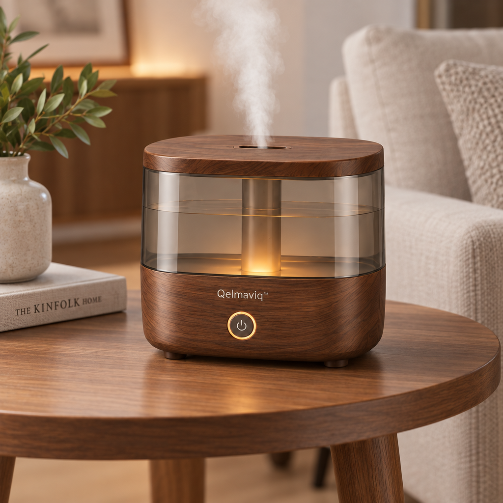 Qelmaviq™ Wood-Grain Silent Aroma Humidifier main image 05