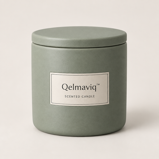 Qelmaviq™ Ceramic Jar Scented Candle hero