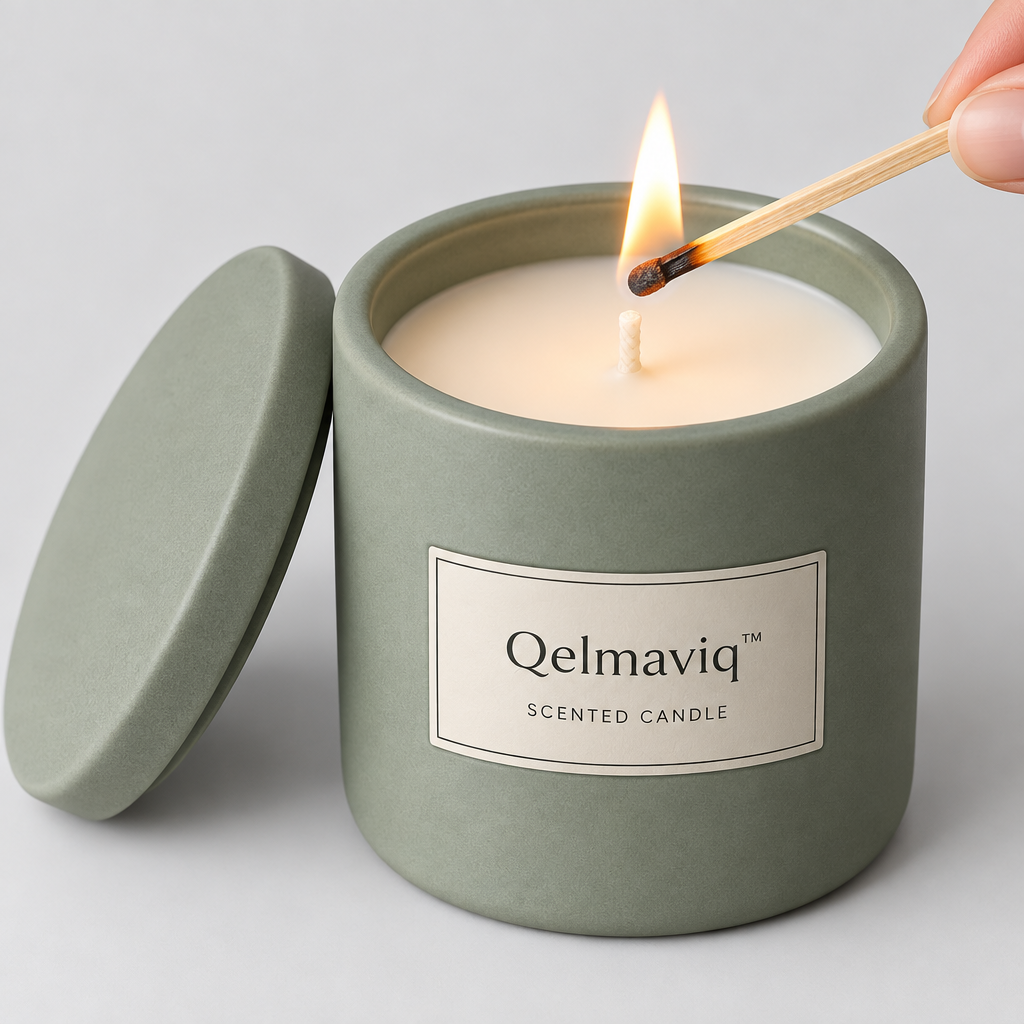 Qelmaviq™ Ceramic Jar Scented Candle main image 03