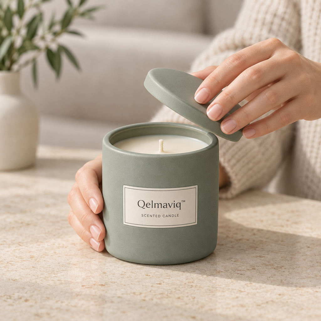 Qelmaviq™ Ceramic Jar Scented Candle main image 04