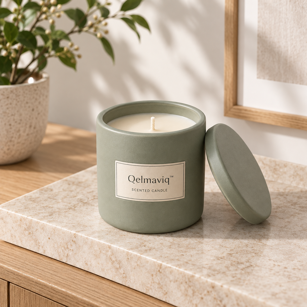 Qelmaviq™ Ceramic Jar Scented Candle main image 05