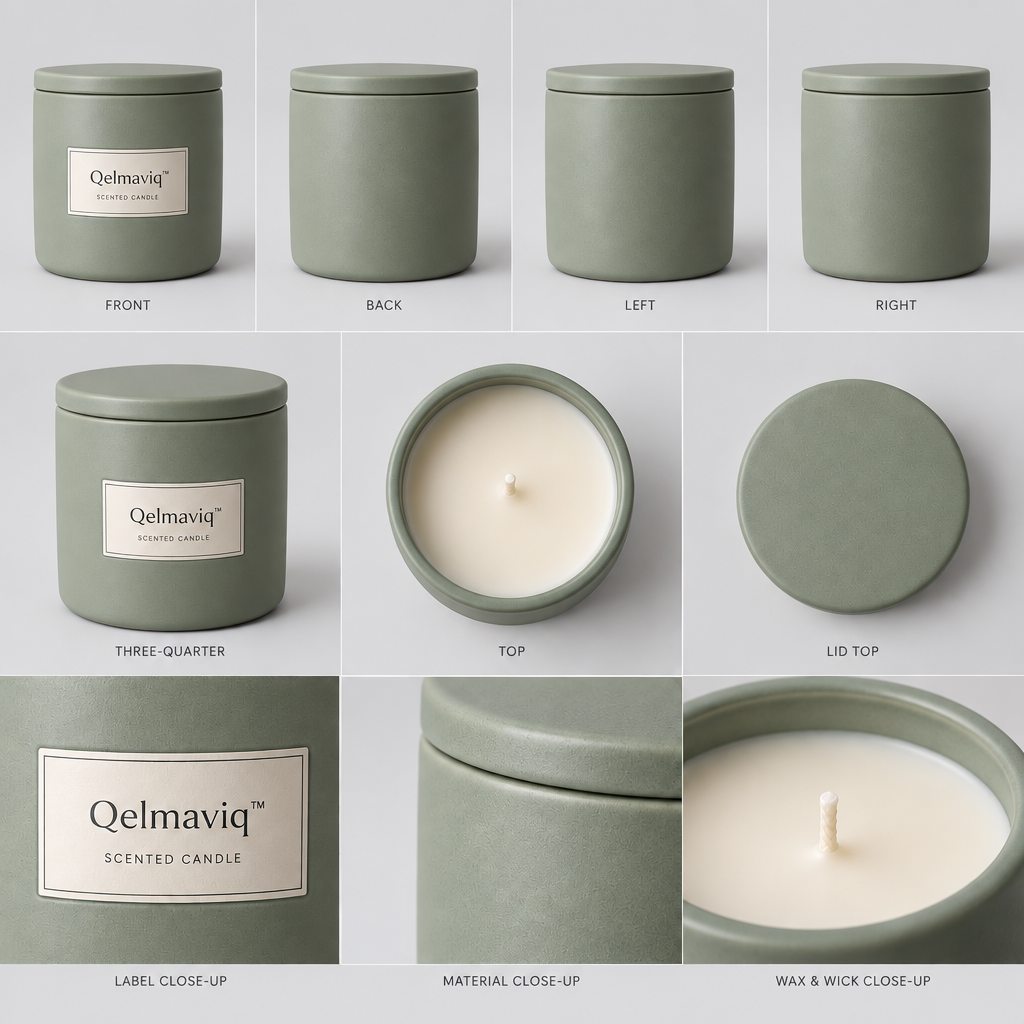 Qelmaviq™ Ceramic Jar Scented Candle main image 06