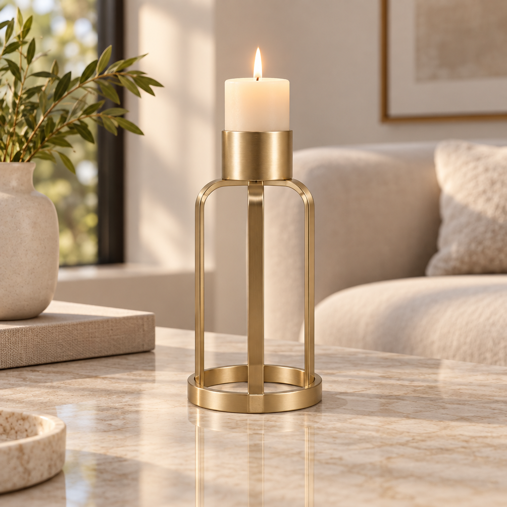 Qelmaviq™ Modern Metal Candle Holder main image 02